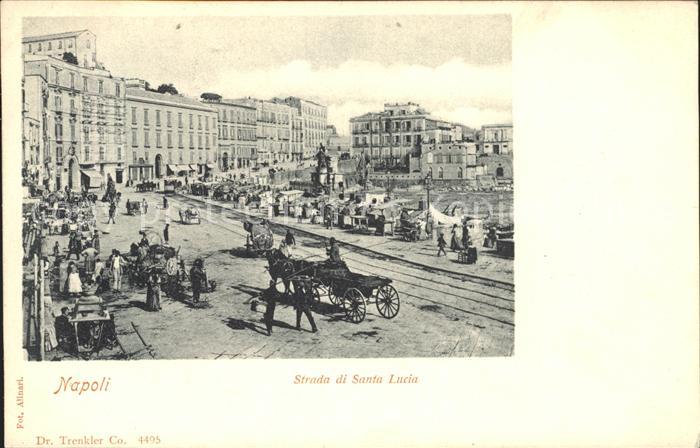 Napoli Neapel Strada di Santa Lucia