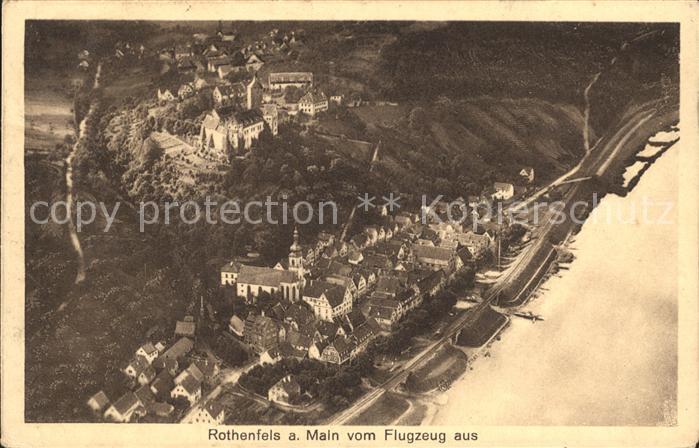 Rothenfels Unterfranken Fliegeraufnahme Mainpartie