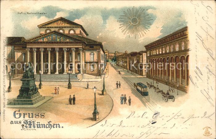 Muenchen Bayern Hof- und Nationaltheater
