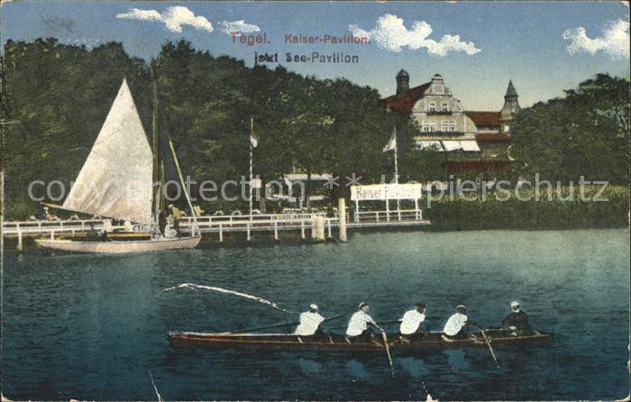 Tegel Kaiser Pavillon Ruderboot