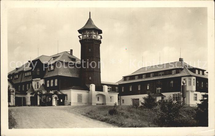 Keilberg Tschechien Gebäude mit Turm