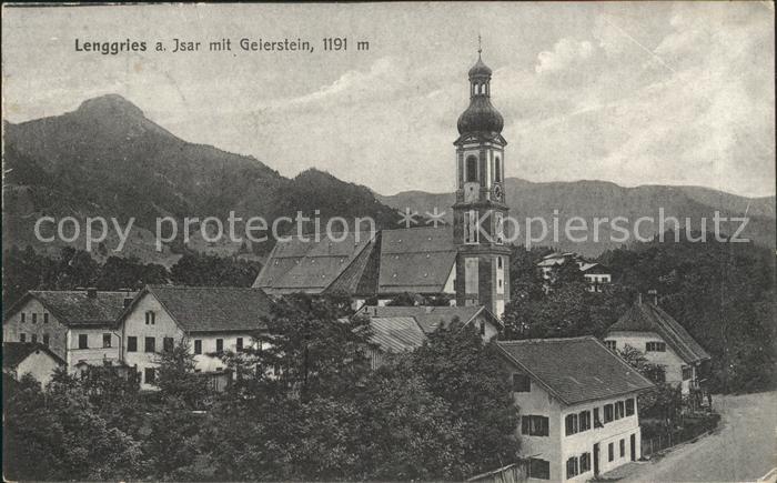Lenggries Kirchenpartie mit Geierstein