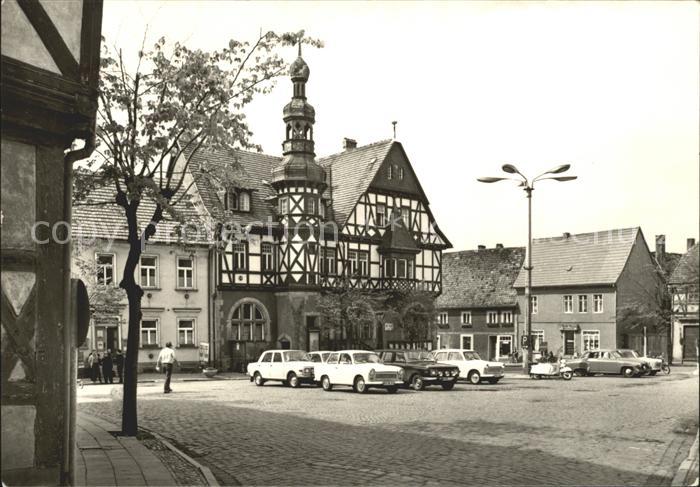 Harzgerode Markt mit Rathaus