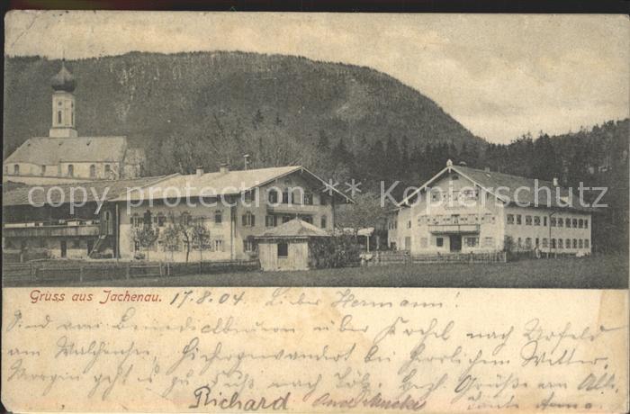 Jachenau Partie an der Kirche