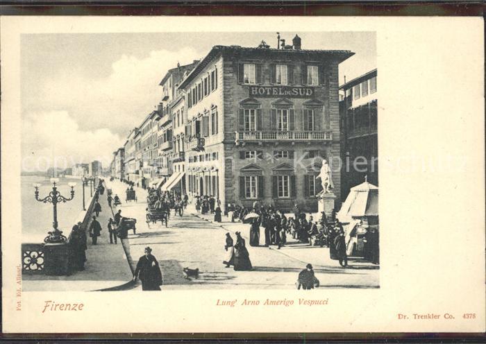 Firenze Florenz Lung Arno Amerigo Vespucci