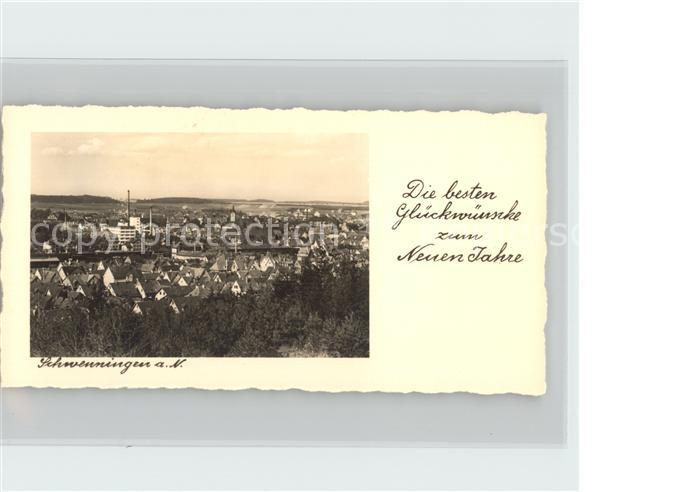 Schwenningen Neckar Neujahrskarte