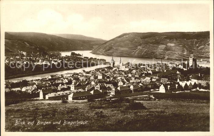Bingen Rhein mit Bingerbrueck