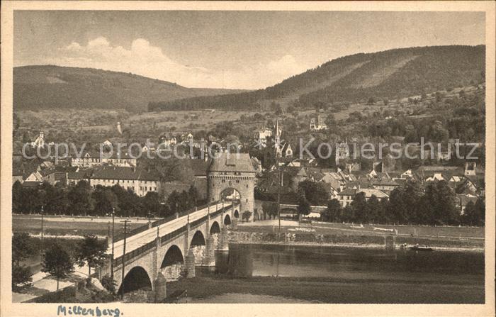 Miltenberg Main Ortsansicht Mainbruecke
