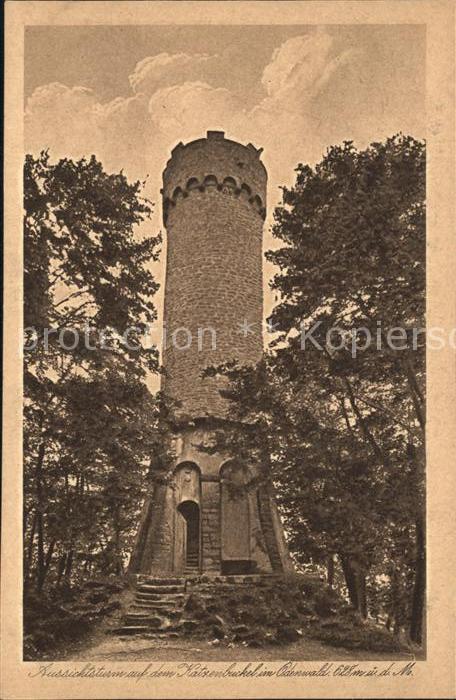 Waldbrunn Odenwald Aussichtsturm auf dem Katzenbuckel
