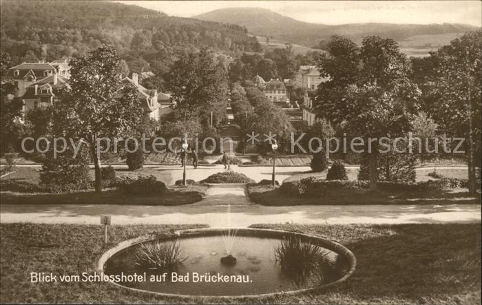 Bad Brueckenau Blick vom Schlosshotel
