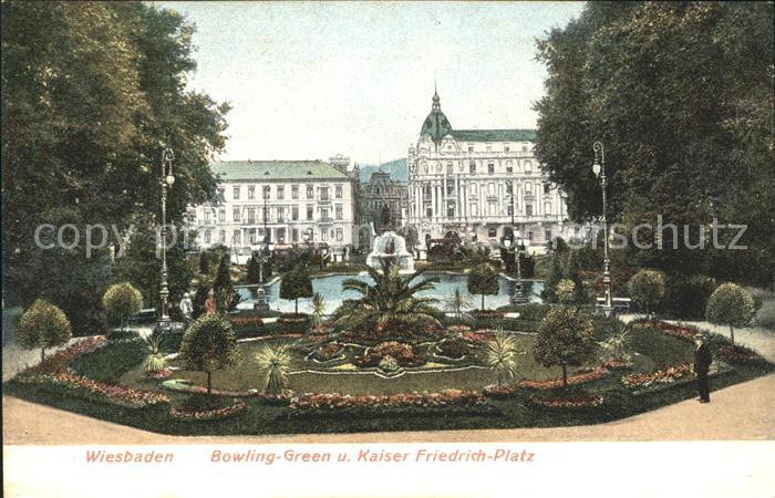 Wiesbaden Bowling Green und Kaiser Friedrich Platz