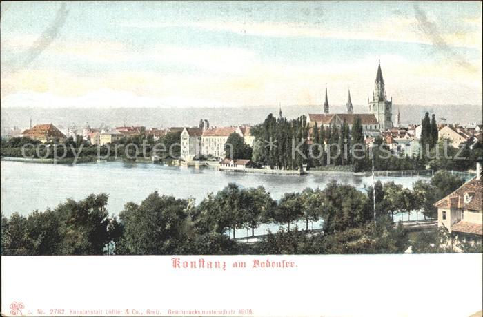 Konstanz Bodensee Stadtansicht mit Kirche
