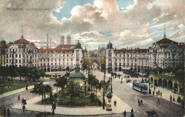 Muenchen Bayern Karlstor Rondell