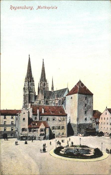 REGENSBURG Bayern Moltkeplatz Dom