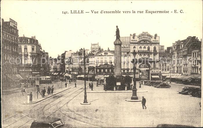 Lille Nord Vue d ensemble vers la rue Esquermoise