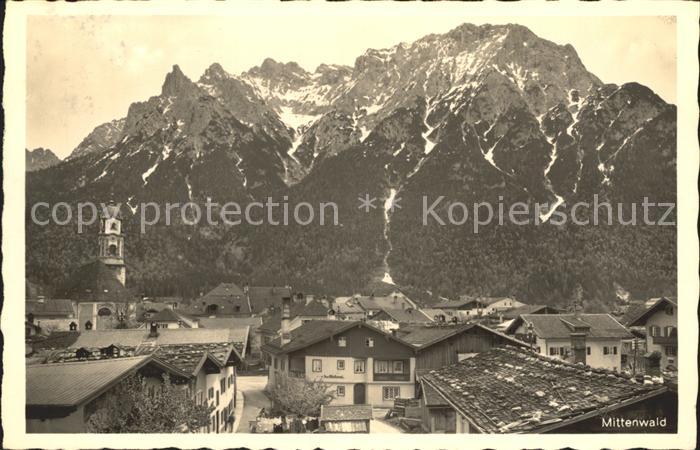 Mittenwald Bayern Teilansicht