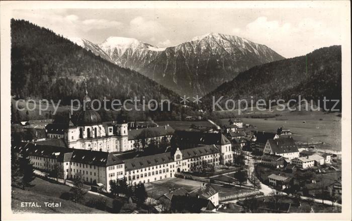 Ettal Kloster Ettal Panorama