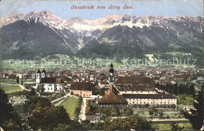 Innsbruck Panorama vom Berg Isel