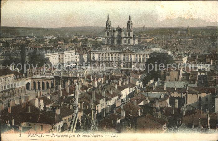 Nancy Lothringen Panorama pris de Saint Epvre