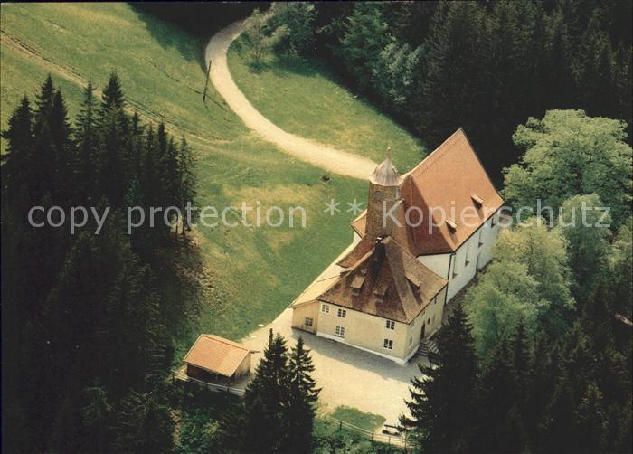 Nesselwang Allgaeu Bayern Wallfahrtskirche Maria Trost mit Einsiedelei Fliegera