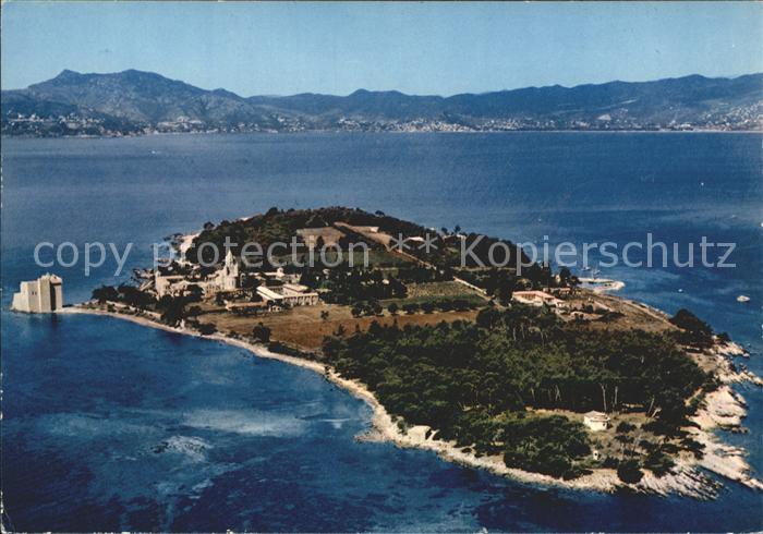 Ile Saint-Honorat Alpes Maritimes Vue generale aerienne