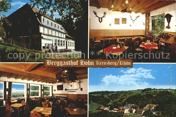 Kreuzberg Rhoen Berggasthof Hohn Gastraum Panorama