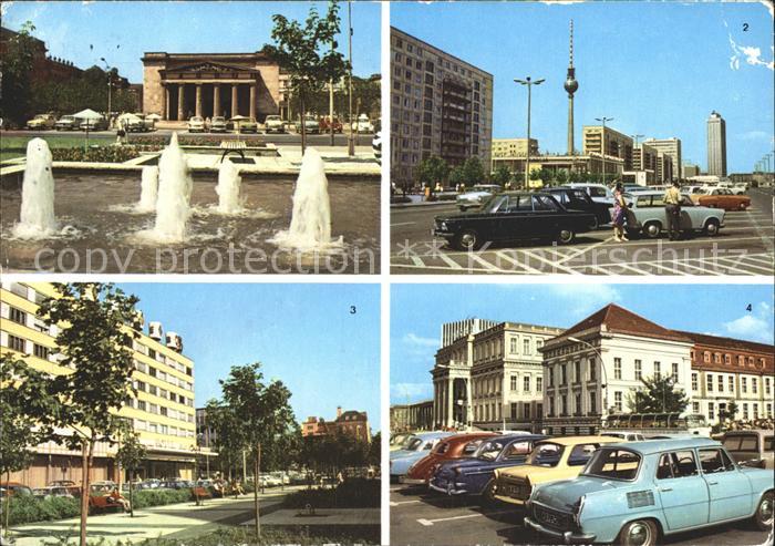 BERLIN CITY Manhmal Unter den Linden Karl Marx Allee Interhotel Operncafe