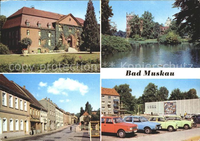 Bad Muskau Oberlausitz Moorbad Schlossruine Thaelmannstr PdF
