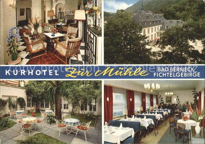 Bad Berneck Kurhotel Zur Muehle Terrasse Gastraeume