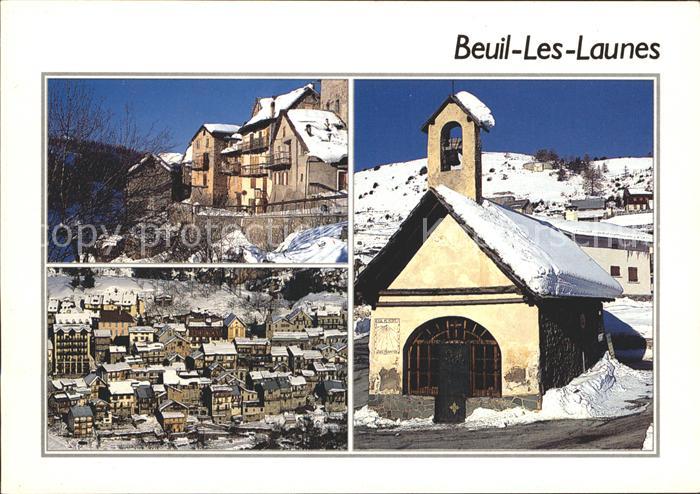 Beuil les Launes Chapelle Ste Anne Vue generale et vieilles maisons