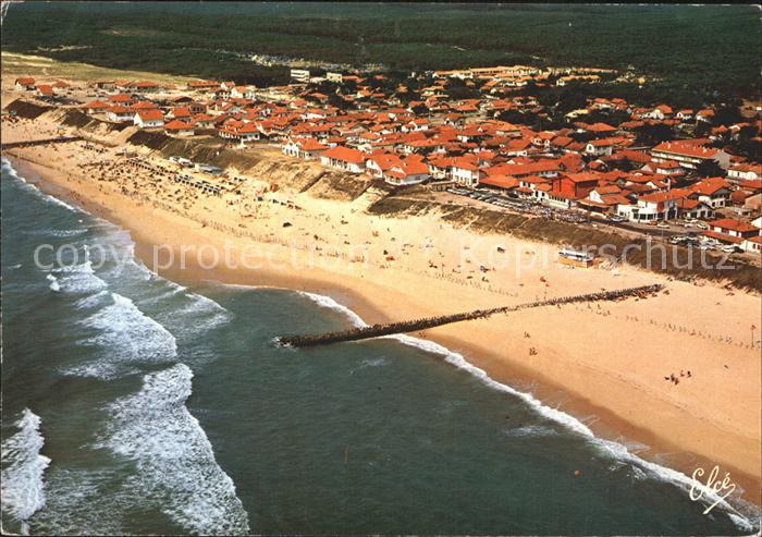 Mimizan Plage Vue generale aerienne sur la Grande Plage Nord
