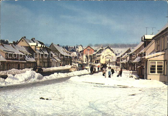 St Andreasberg Harz Schuetzenstrasse im Winter
