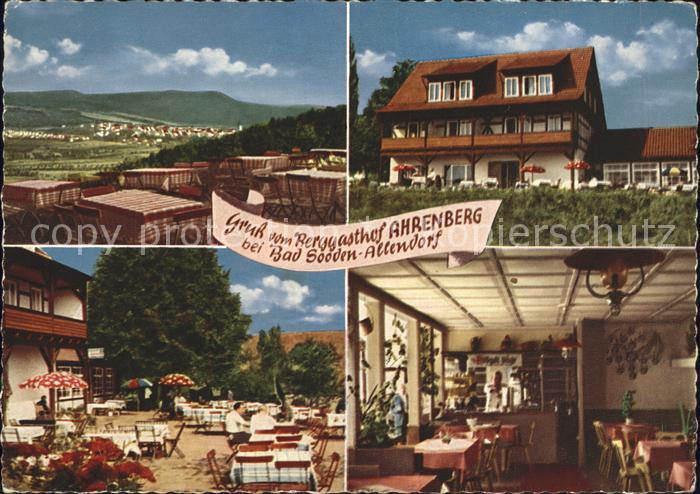 Bad Sooden-Allendorf Berggasthof Ahrenberg Terrasse Gastraum