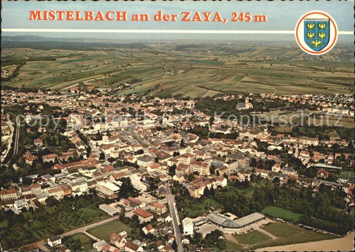 Mistelbach Niederoesterreich an der Zaya Fliegeraufnahme