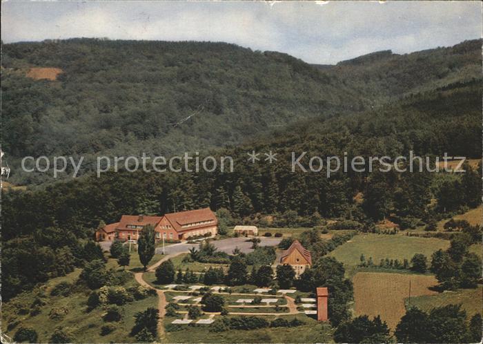 Bischofsheim Rhoen Jugendherberge und Schullandheim Brauersberg Fliegeraufnahme