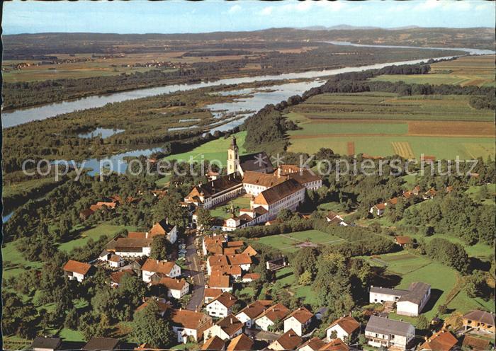 Reichersberg Inn Augustiner Chorherrenstift Fliegeraufnahme