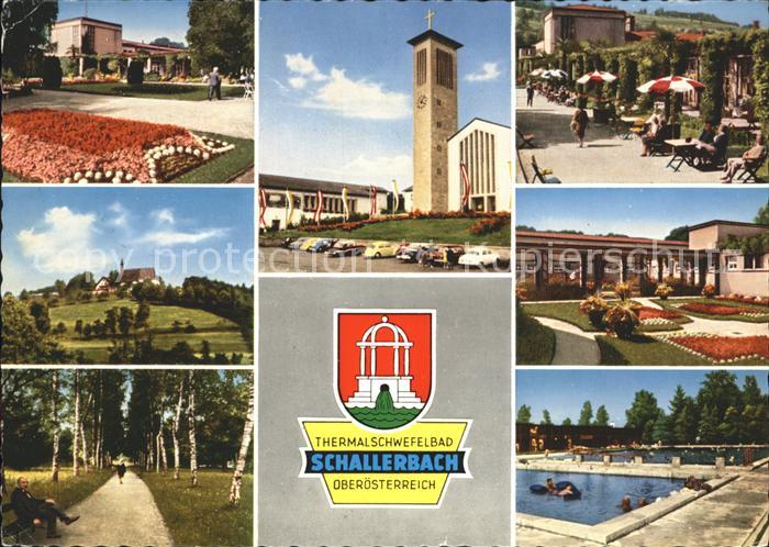 Schallerbach Bad Kurhaus Lourdes Jubilaeumskirche Palmengarten Magdalenakirche R