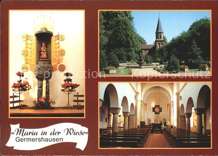 Germershausen Wallfahrtskirche Inneres Gnadenbild Maria in der Wiese