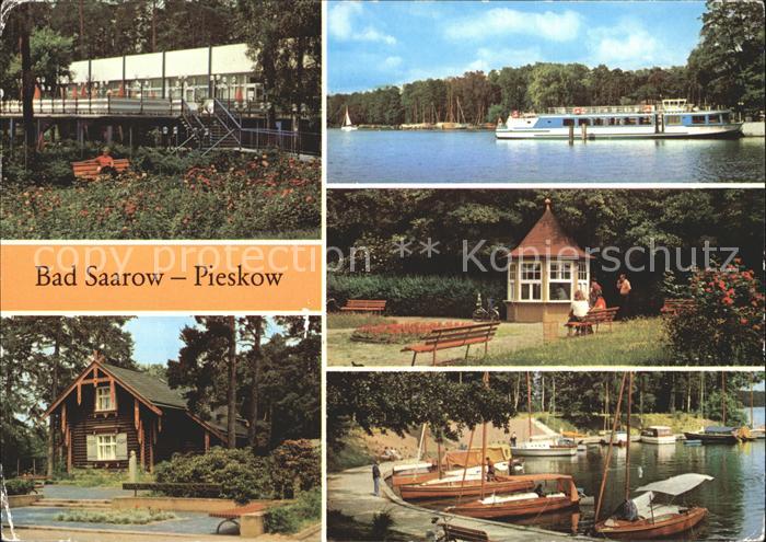 Bad Saarow-Pieskow Strandgaststaette Maxim Gorki Gedenkstaette Dampferanlegestel