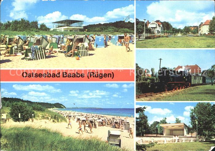 Baabe Ostseebad Ruegen HOG Inselparadies Strand Strasse Rasender roland Konzertp