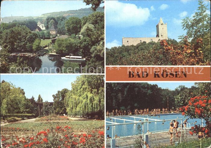 Bad Koesen Dampfer Anlegestelle Rudelsburg Park Gradierwerk Schwimmbad