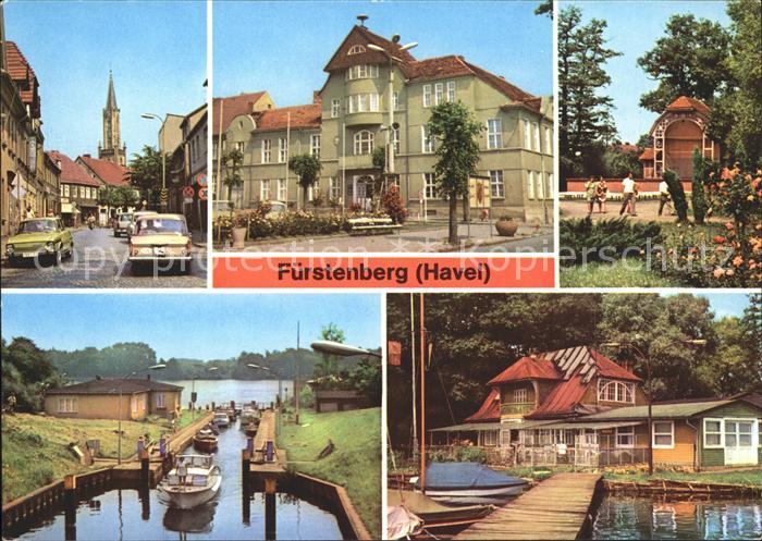 Fuerstenberg Havel Thaelmannstr Rathaus Park des Friedens Havelschleuse Gaststae