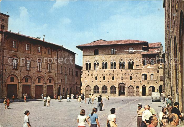 Volterra Citta Etrusca Piazza dei Priori Palazzo della Cassa di Risparmio