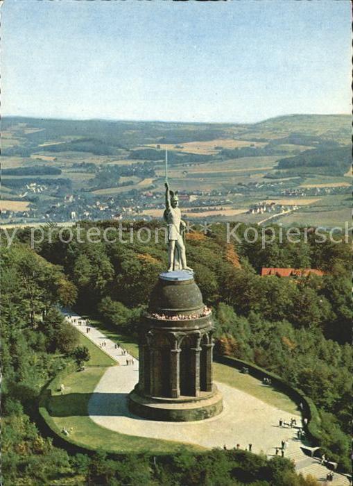 Teutoburgerwald Hermannsdenkmal Fliegeraufnahme