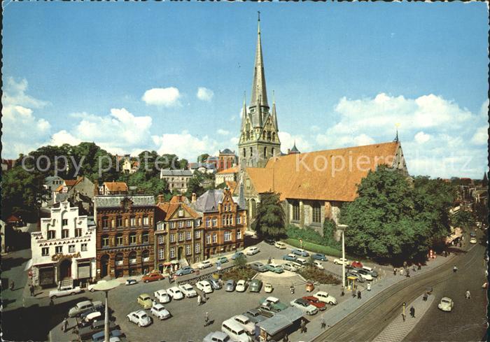 Flensburg St Nikolai und Suedermarkt