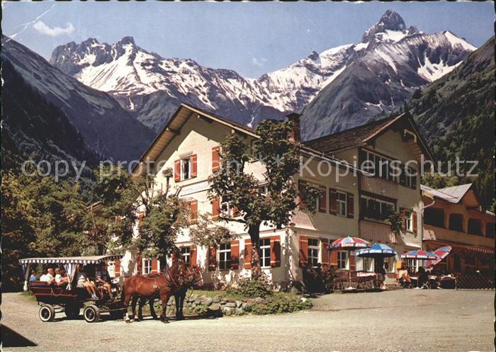 Oberstdorf Berggasthof Spielmannsau Pferdewagen