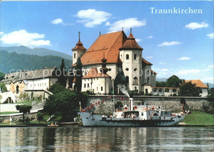 Traunkirchen am Traunsee Maria Kroenung Schiffsanlegestelle Raddampfer Gisela
