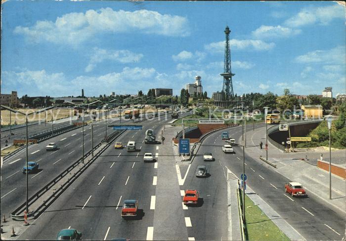 BERLIN  CITY Stadtautobahn mit Funkturm