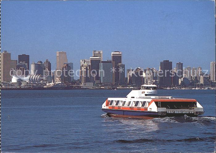 Vancouver British Columbia The Seabus crosses the harbour to downtown from its N