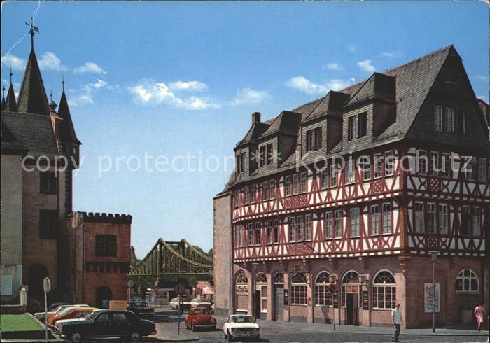 Frankfurt Main Blick zum Eisernen Steg